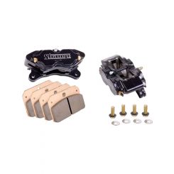 Strange Directional 4 Piston Caliper Kit w/ Medium Metallic Brake Pads