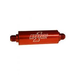 System One Long Inline Billet Fuel Filter -10An Ends 9"Long, 2"D,