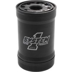 System One Spin-On Oil Filter 3" X 5-1/4" Metric Threads. Billet 35 M