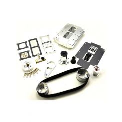 The Blower Shop Ls Blower Kit, Carburetted Billet Rectangle Port Manifol