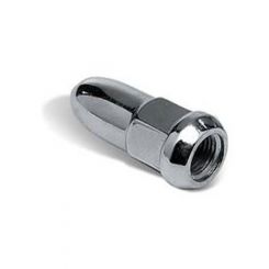 Topline Chrome Bullet Wheel Nut (Each) 12X1.25 Thread 1.75 Tall (1006B-1)