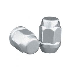 Topline H/Treat Bulge Acorn Nuts (4) 12X1.25 X 1.38 Long - Chrome (1706H-4)