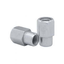 Topline Chrome Mag Wheel Nuts (4) Open 7/16 Convo / Aluma .550 Shank (4002-0-4)