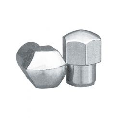 Topline Chrome Mag Wheel Nuts (4) 1/2" Convo / Aluma .550 Shank (4004-4)