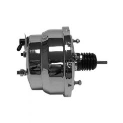 Tuff-Stuff Power Brake Booster 8 in OD Dual Diaphragm Steel Chrome Uni
