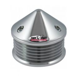 Tuffstuff 6 Groove Alternator Pulley Polished W/ Bullet Nose Cover (F7653B)