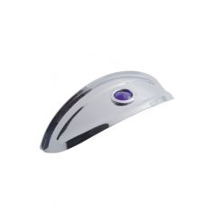 UPI Reproductions Headlight Visor 5-3/4 Or 7 S/S W/Blue Dot Application (10445)