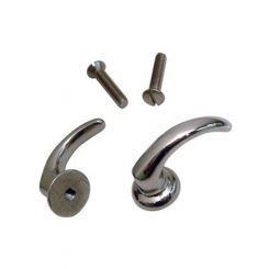Vintique 1932/36 Open Car Finger Pulls Pr Stainless Steel Incl Scr (18-37118-S)