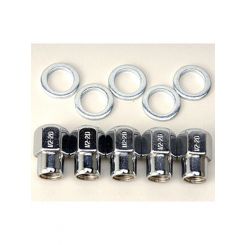 Weld Racing Mag Wheel Nuts, M12X1.5 Closed End, 1/2" Shank, 5-Pack