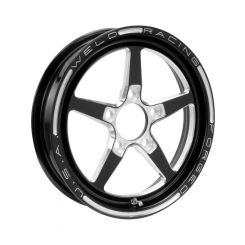 Weld Racing Alumastar 17X4.5" 1-Pce Front 2.25" Bs, 5X4.75", Blac