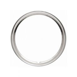 Wheel Vintiques 15 Hot Rod Style Trim Ring Smooth-Stainless Steel Ea