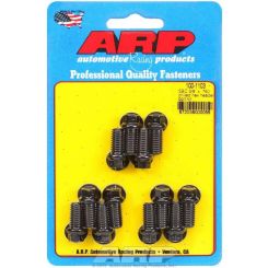 ARP Exhaust Header Bolts Hex Head 3/8" Drilled Black Chevy SB Qty12
