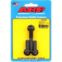 ARP Thermostat Housing Bolts Black Hex Chevy Qty 3