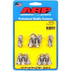 ARP Oil Pan Bolts Polished S/S Hex Head Chevy Small Block Kit