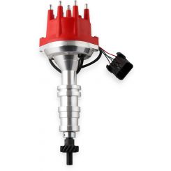 MSD Distributor Pro-Billet Dual Sync EFI Red Cap Natural Ford
