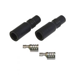 MSD Spark Plug Boot Kit Replacement Black Boot And Terminal Straight Pair