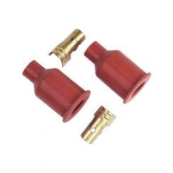 MSD Distributor Boots And Terminals Gray Socket Straight Boots Pair