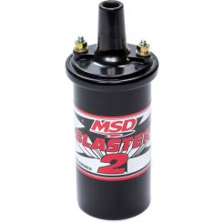 MSD Ignition Coil Blaster 2 Canister Round Oil Filled Black 45000 V