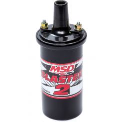 MSD Blaster 2 Ignition Coil Round Oil Filled Black For MSD 5, 6 and 7 Ignitions