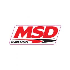 MSD Decal Vinyl Msd Ignition Logo 4.0 In. X 8.0 In. Red White Black