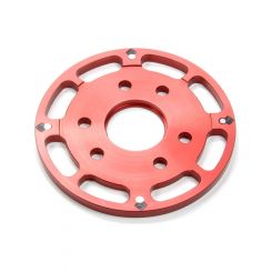 MSD Crank Trigger Wheel Aluminum Red Anodized 6.25 In. Diameter