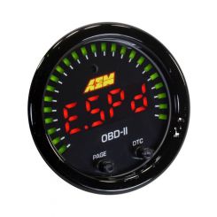 AEM X-Series Digital OBDII Gauge Black Bezel & Black Faceplate