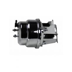 Leed Brake Booster Power Brake Vacuum Dual Diaphragm 7" Dia. Steel Chrome