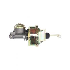 Leed Brake Booster Power Brake Vacuum Single Diaphragm 7" Dia. Steel Chrome