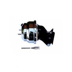Leed Brake Booster Power Brake Vacuum Dual Diaphragm 8" Dia. Steel Chrome