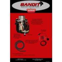Leed Brakes Vacuum Pump Street Bandit Electric Naked Model 25 Hg Max Vacuum