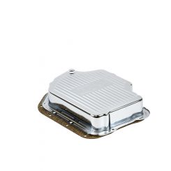 B&M Transmission Pan Deep Steel Chrome GM TH400