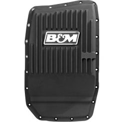 B&M Transmission Pan Deep Aluminum Black Anodized Ford 6R80
