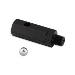 Holley Roll Over Valve Aluminum Black Anodized 1/8" NPT -6 AN