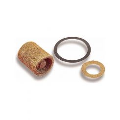 Holley Fuel Filter Elements, Gasoline, Bronze, Replacement, Pair