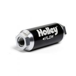 Holley Fuel Filter Inline Paper 10 Microns 260 GPH -12 AN O-ring