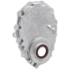Holley Timing Cover 1pc Natural Chevrolet SB with Crank Sensor