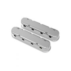 Holley Valve Covers Twopc Cast Satin Black 3.75" Tall Baffle Chev LS