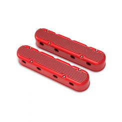 Holley Valve Covers Twopc Cast Gloss Red 3.75" Tall Baffle Chevrolet LS