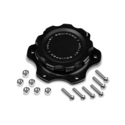 Holley Fuel Cell Cap Screw-on Black Cap Mounting Plate 6 Bolt Holes
