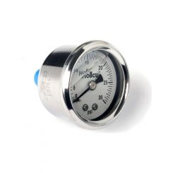 Holley Gauge Fuel Pressure 0-30 psi 1 1/2" Analog Mechanical White Face