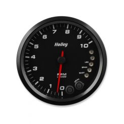 Holley Gauge Tachometer Analog 0-8,000 RPM 4 1/2" Black Face Elec