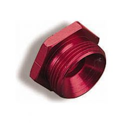 Holley Fitting Fuel Bowl Inlet Plug Male Red 7/8-20