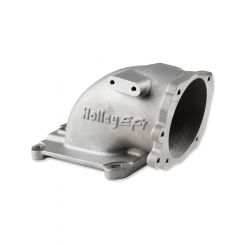 Holley Throttle Body Intake Elbow 105mm Bore Size Satin Finish 5.12"