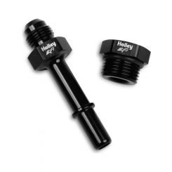 Holley Fitting Straight Adapter -6 AN Male to 3/4" O-Ring Male Black