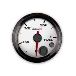 Holley Gauge Fuel Level EFI Sys Empty-Full 2 1/16" White Programmable