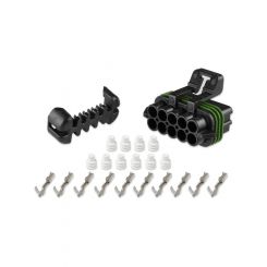 Holley Weatherproof Connector, Plastic, Black, Ignition Connector