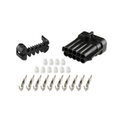 Holley Weatherproof Connector, Plastic, Black, Injector Connector