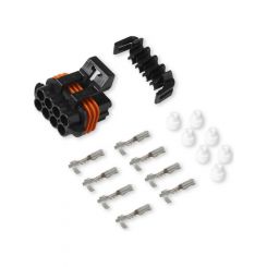 Holley Weatherproof Connector, Plastic, Black, Input/Output Connector