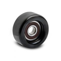 Holley Idler Pulley, Serpentine, Steel, Black, 2.750" Diameter