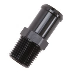 Edelbrock Fitting Adapter Straight 1/2 in NPT to 3/4 in Hose Barb Alumin